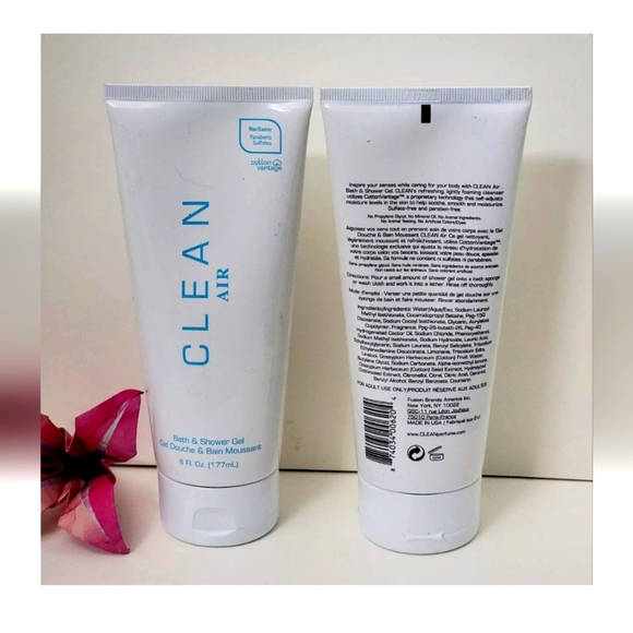 2 tubes CLEAN AIR Bath & Shower Gel 6 fl oz each SEALED - Picture 2 of 3